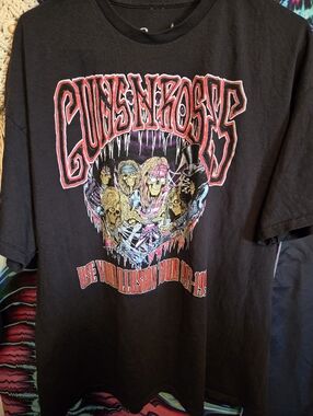 Black Graphic Band T-Shirt Guns N Roses